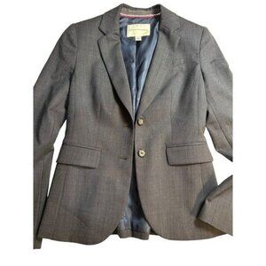 Banana Republic Blazer Womens Navy Wool 2 Button Jacket Sz 0 Wc004